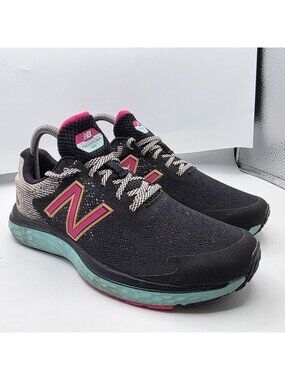 New Balance Fresh Foam 680v7 Womens 8.5 Black Pink Athletic Running Shoes Casual